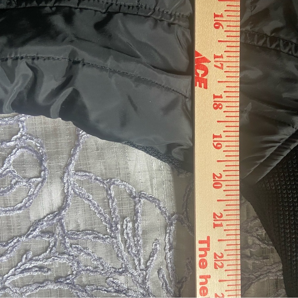 CB Black Moto Jacket Knit Back  Asymmetrical Zip with Pockets Womens Sz M - Picture 6 of 8